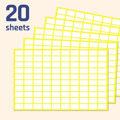 0.5″ X 0.3″, 2000 Pack – Small Price Stickers, White Label Stickers to Write On