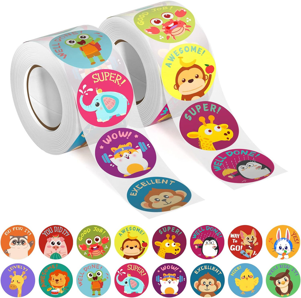 1000 PCS Teacher Stickers for Kids – 16 Specialized Designs for Teachers & Eleme