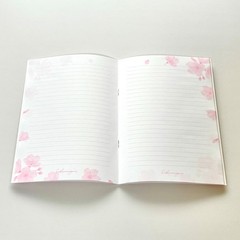Japanese Sakura Stationery Set A4 File Notebook Wasi Stickers Kawaii Journal Kit