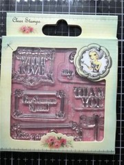 New Rubber Stamps Santoro Mirabelle Character THE SENTIMENTS SET free USA ship