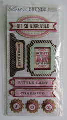 My Mind’s Eye “Blush Princess” Layered Stickers – Lost & Found 2 – Scrapbooking