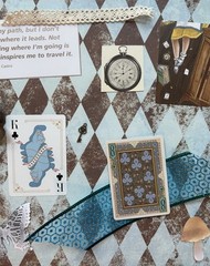 Alice in Wonderland Ephemera Lot Book Pages Playing Cards Some VTG 130 pieces