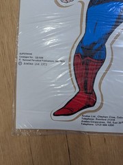 Vintage SUPERMAN Sticker – Factory Sealed – 12”x18”