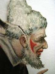 Crazy Vintage English Die Cuts of Clown & Jester w/ Unusual Costumes *