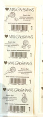 LOT Of 6 STRIPS MRS GROSSMAN’S Stickers BEACH BALL & FLIP FLOPS 2007 Ocean Fun