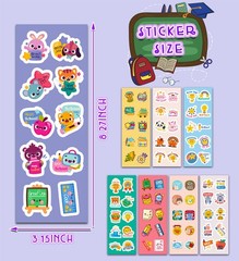 Back to Supplies,400 Pcs Teacher Motivational Stickers for