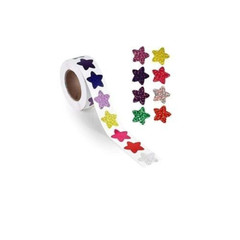 500PCS Star Shaped Sparkling Multicolor 1 Inch Stickers Labels