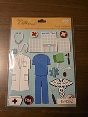 Life’s Little Occasions DOCTOR NURSE HOSPITAL Scrapbooking Stickers