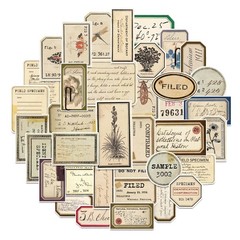 140 Pcs Vintage Aesthetic Stickers for Adults, Junk Journal Supplies for Scrapbo