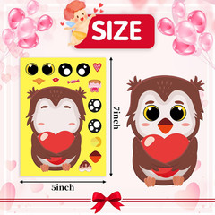 Valentines Stickers for Kids 36 Sheets Make Your Own Face Stickers DIY Valentine