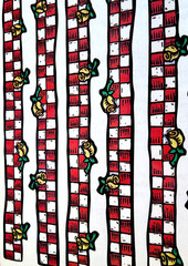 Vintage Frances Meyer Yellow Rose Checkered Stickers 2001 Scrapbooking NOS 5×12