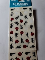 VTG FMI Frances Meyer 1 Sticker Sheet Garden Insects 2 sheets 739 Ants Ladybugs
