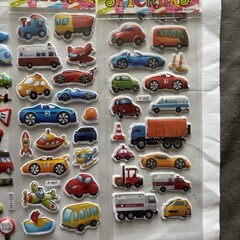 4 Sheets 3D Puffy Cartoon Stickers – Cute Kids Puffy Puffy Stickers Lot