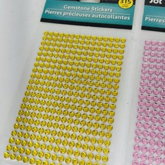 JOT Do It Yourself Projects Gemstone Stickers Multicolor Bling 315 ct/pkg x5