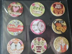 NIP Unknown Brand 29 Floral Chipboard Stickers Birds Butterfly Journal Smash