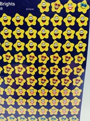 Trend SuperShapes Stickers Star Brights 8 Sheets! NOS sealed cute faces