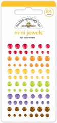 Crafts Doodlebug Mini Jewels Gems Bling Fall Assortment Brown Purple Orange ++