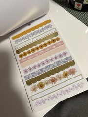 Recollections Floral Scrapbooking Stickers Set Multicolor