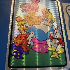Vintage 80s Stickers Alice In Wonderland Rare Lot Of 2