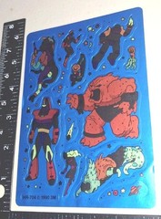 vintage Stickers,space Aliens Monsters Shiny Mylar Foiled Rare 1 Sheet 3m 1990
