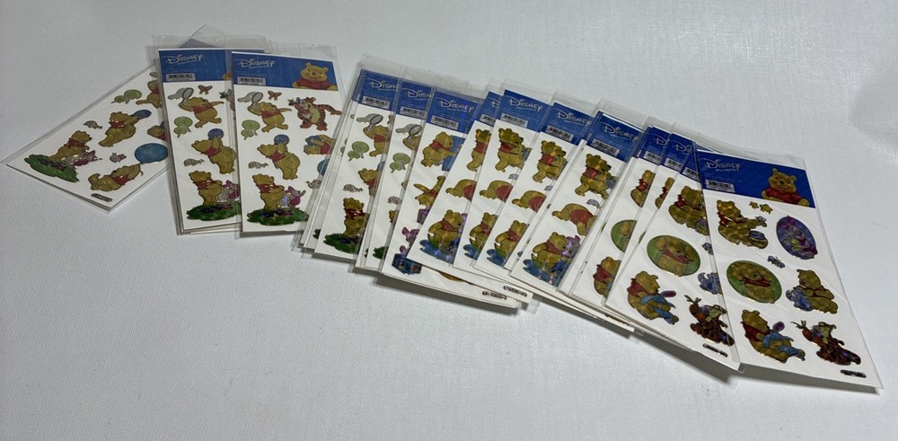 Vintage Winnie The Pooh Stickers Lot Of 28 NEW