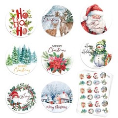 1000 Pcs 1.5 Inch Round Christmas Stickers Envelopes Seal Card Gifts Stickers