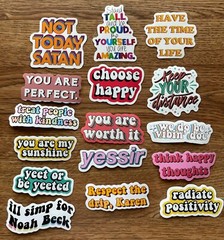 Stickers Motivational Quote Skateboard Vinyl Laptop Luggage Decal Flask Fun 50pc