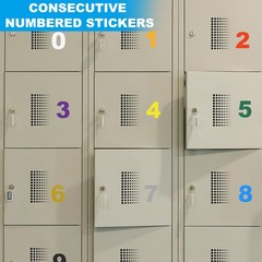 3″ Reflective Number Stickers 0-9, 2Set Mailbox Number Decals, Grey