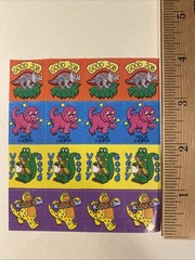 Vintage Dinosaur Reward Sticker Stamp Scrapbook Planner Craft Stickers