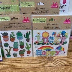 Sticker Lot of 15 Packs Grandma Grandpa Mom Dad Happy Birthday Catus Lot #5