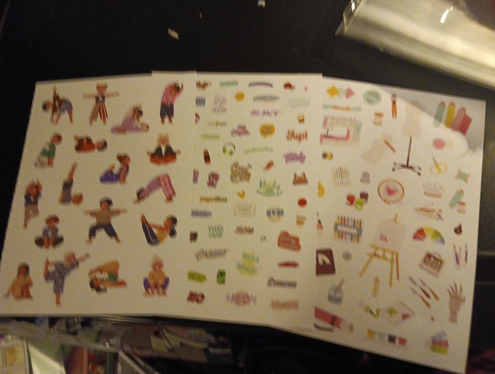 3X STICKERS FOR SCRAPBOOKING/JOURNALS 19X14 CM (ST288)