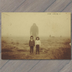 STICKER Fog Mist Children Bigfoot Shadowy Creature Spooky Field Creepy Vibes