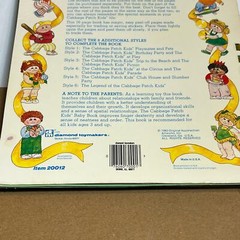 Vintage 1983 Cabbage Patch Kids Puffy Sticker Book Diamond Toys Used Stickers