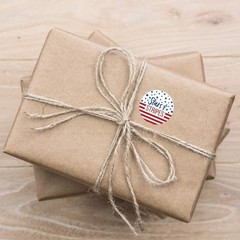 500 Patriotic American Stars & Stripes Stickers – 1.5″ Circle for 4th of July