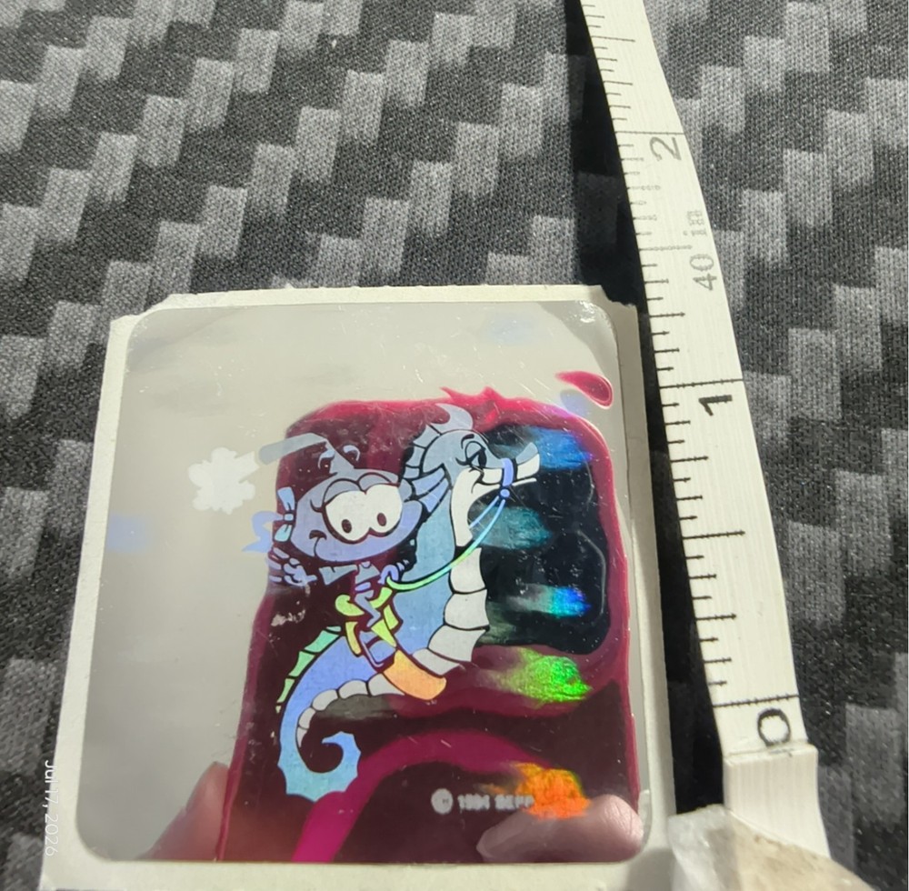 Vintage 1984 Snorks Hologram Sticker • SEPP • Unused • Rare 80s Cartoon
