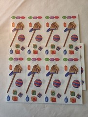 VTG NOS Creative Memories Stickers Scrap Book Lot 5 pages 40 sections Baby Play