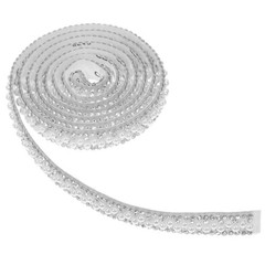 2 Rolls Rhinestone Lace Self Adhesive Crystal Stickers Bling Strip