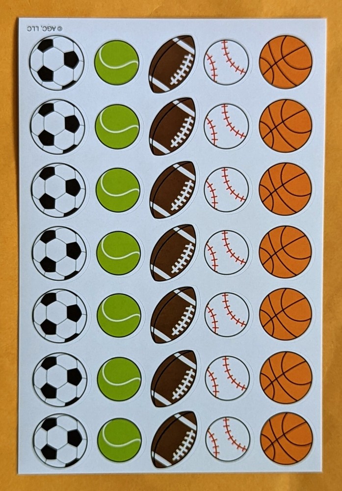 Themed/Sport Sticker Sheet
