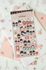 KOKESHI – Adorable scrapbooking sticker