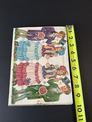 LOT OF 8 Full Sheets VTG PZB Victorian 1321 Die Cut Paper Scrap Germany