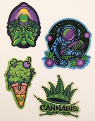 Crazy Fun Weed! 420 Fans! Weed. Marijuana. Cannabis. *8 Stickers/Decals (Set 4)