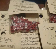 Eyelets 450 (6 75-packs) Assorted Colored Metallic 1/8″ Scrapbook Crafting LOT