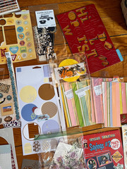 Large Mixed Lot of Metal Paper Thick Cardboard Scrapbooking Accents – includes