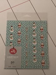 BE MERRY CHRISTMAS ENVELOPE SEALS, 50 Count