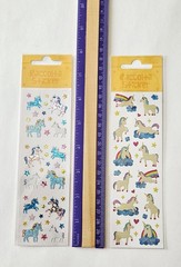 Raccolta Unicorn Stickers NIP Unicorns Prismatic LOT Japan HTF Rainbows Stars