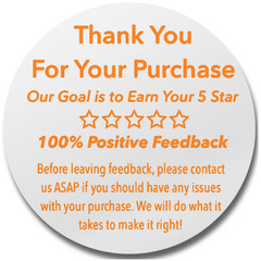 2” Stickers Thank You Purchase Ebay Seller Shipping labels for online sellers