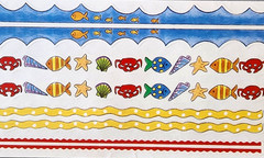 Vintage 1999 MAMBI Summer Kids Beach Borders Clear Stickers Scrapbooking 12″ NOS