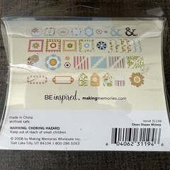 MAKING MEMORIES Clears Shapes WHIMSY Scrapbook Self-Adhesive 86 Pieces NEW