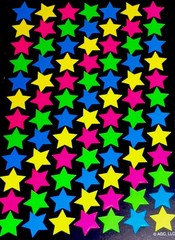 STARS✨105✨STICKERS✨⭐️✨💙✨⭐️✨💛✨⭐️✨🩷✨⭐️✨💚✨6” X 4”✨AWESOME✨💫