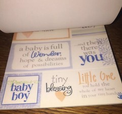Deja Views Baby Boy 268 Stickers Tablet Blessing Miracle Scrapbook Infant POS-25